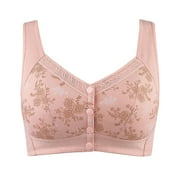 Penkiiy Women Bras Women Fashion Sports Bra Wire Free Underwear One-Piece Bra Everyday Underwear Pink Bras